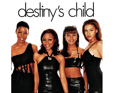 Music, Destinys Child multi signed CD sleeve signed by Kelly Rowland and Beyoncé. Destiny's Child was an American girl group 