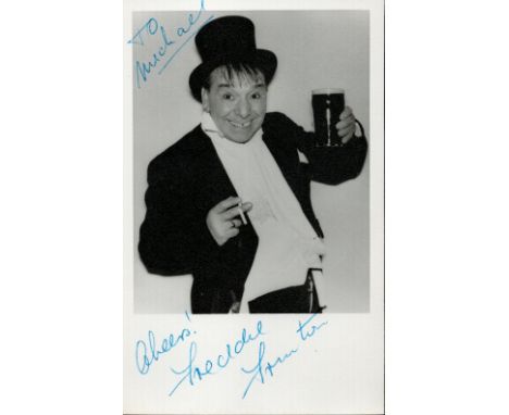 Entertainer, Freddie Frinton, vintage signed 6x4 dedicated black and white photograph dated January 1965 on the reverse. Frin