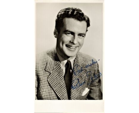 Actor, Richard Greene signed vintage 6x4 black and white photograph dated Feb 54 on the reverse. Greene (25 August 1918 - 1 J