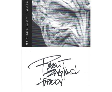 Robert Englund signed 6x4 white card and black and white promo photo. Robert Barton Englund (born June 6, 1947) is an America