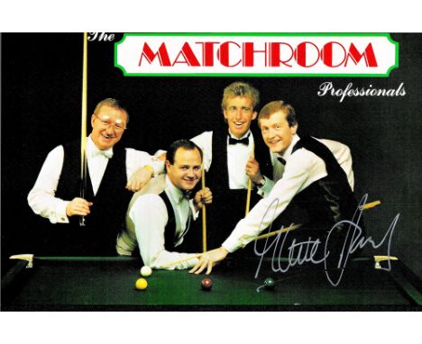 Snooker, Steve Davis signed The Matchroom Professionals colour 7x5 promo photograph. Davis OBE (born 22 August 1957) is an En
