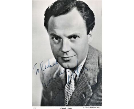 Actor, Derek Farr signed 6x4 vintage black and white photograph. Farr (7 February 1912 - 21 March 1986) was an English actor 