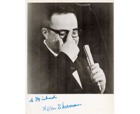 Allan Sherman signed 10x8 black and white photo dedicated. Allan Sherman (born Allan Copelon; November 30, 1924 - November 20