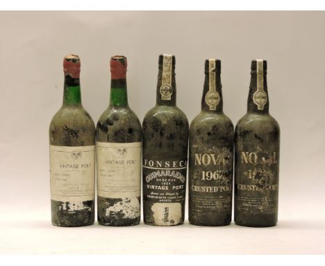 Assorted to include: Althorp Old Tawny Port, one bottle; Calem Port ‘Vintage Character’, one bottle (no label, details on cap
