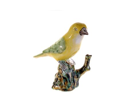 A Staffordshire canary ceramic figure, marked to inside, approx. 12cm H 