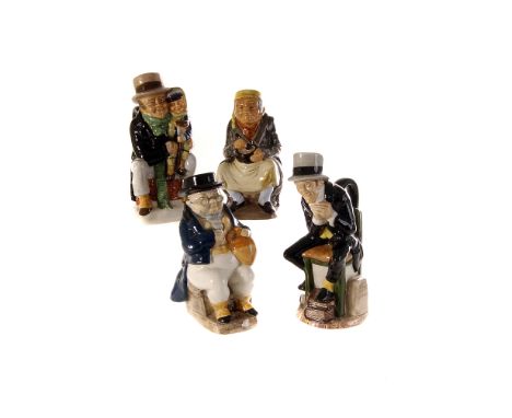 A set of twelve Wood & Sons Charles Dickens ceramic character jugs, to include Little Nell, Miss Havisham, Bob Cratchett and 