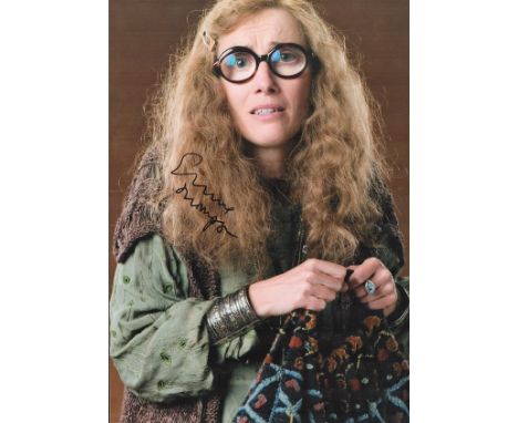 Emma Thompson signed 12x8 colour photograph p[pictured during her time playing the eccentric Divination teacher Sybill Trelaw