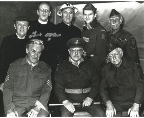 Frank Williams signed 10x8 black and white photograph pictured during his role as Timothy Farthing, the vicar in the BBC come