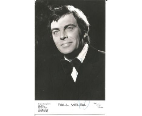 Paul Melba signed 6x3 black and white photo. Good condition. All autographs come with a Certificate of Authenticity. We combi