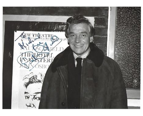 Paul Scofield Signed photo black and white 8. 5 x 6. 5 inch. Dedicated To Michael. Condition report out of 10, 7. Minor even 