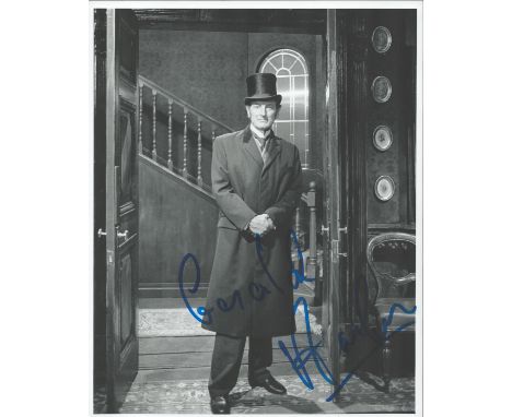 Gerald Harper signed 10x8 black and white photo. Harper (born 15 February 1931) is an English actor, best known for his work 