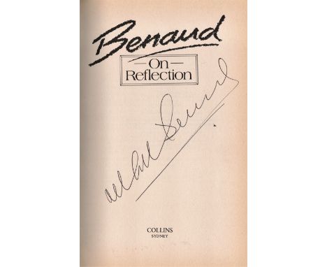 Cricket, Richie Benaud signed hardback book titled On Reflection. Benaud was an Australian cricketer who, after his retiremen