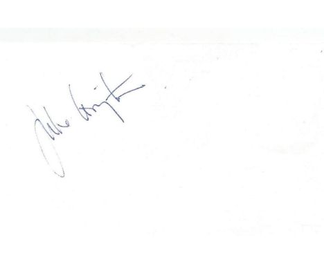 Julie Covington signed white card approx size 6x4 with a clear signature from the singer and actress who was best known for r