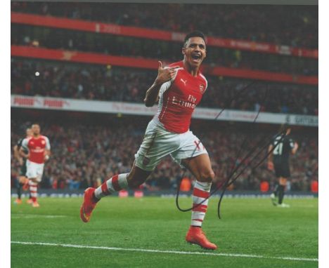 Football, Alexis Sánchez signed 12x8 colour photograph pictured during his time playing for Arsenal. Good condition. All auto