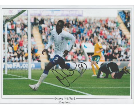 Football, Danny Welbeck signed 16x12 promo photograph pictured during his time playing for England. Good condition. All autog