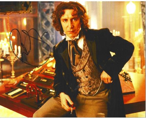 Paul McGann signed 10x8 colour Dr Who photo. Paul John McGann (born 14 November 1959) is an English actor. He came to promine