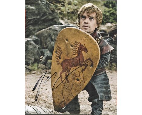 Peter Dinklage signed 10x8 colour photograph. Dinklage is an American actor and producer who received acclaim for portraying 