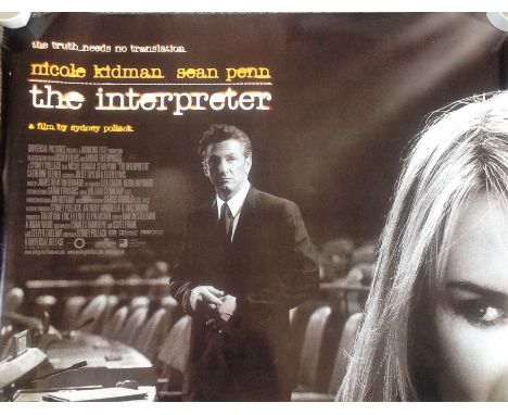 The Interpreter 40x30 movie poster from the 2005 political thriller starring Nicole Kidman and Sean Penn The Interpreter is a