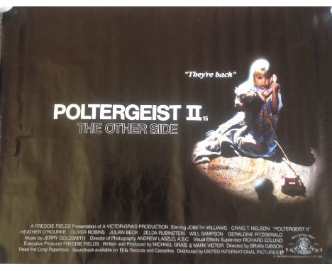 Poltergeist II The Other Side 40X30 movie poster from the 1986 American supernatural horror film directed by Brian Gibson, an