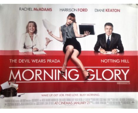 Morning Glory 40x30 movie poster from the 2010 American comedy film directed by Roger Michell and written by Aline Brosh McKe