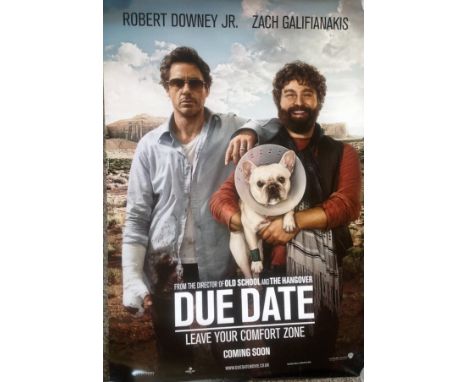 Due Date 40x27 movie poster from the 2010 American black comedy film directed by Todd Phillips and written by Phillips, Alan 