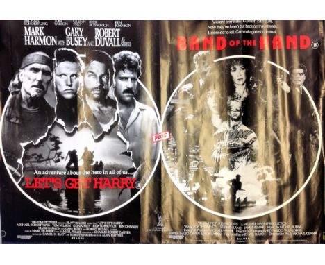 Let's Get Harry and Band of the Hand double move poster from the 1986 action film directed by Stuart Rosenberg. It stars Mich