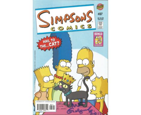 Bongo Comic Simpson Comics #87 signed on the cover by creator Matt Groening. Good Condition. UK Shipping from £4.99, Europe f