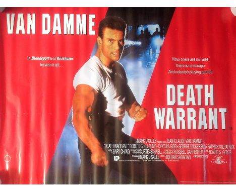 Death Warrant 40x30 movie poster from the 1990 American action crime mystery-thriller film directed by Deran Sarafian and pro