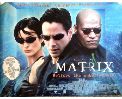 The Matrix 40x30 movie poster from the 1999 science fiction action film written and directed by the Wachowskis. It stars Kean