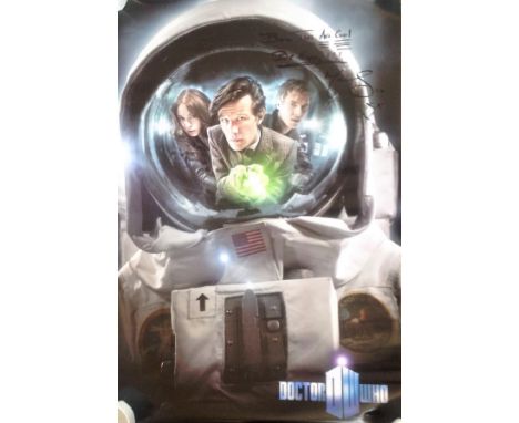 Matt Smith signed 36x24 Dr Who colour TV poster Matthew Robert Smith is an English actor. He is best known for his roles as t