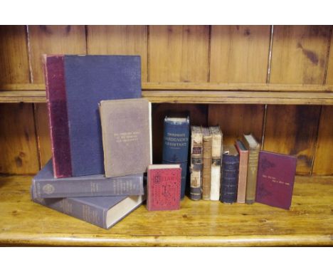 A Baton Pastoral Etude Archeological book; Books - compact edition of The Dictionary; other Edwardian books including Nelson'