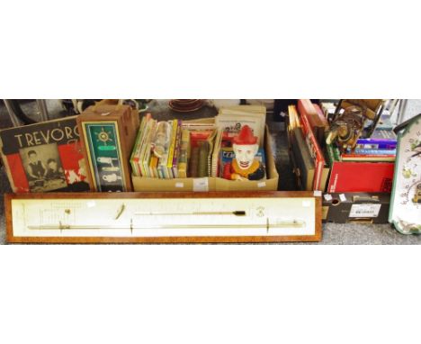 Boxes &amp; Objects - a Trevorcast  The Boys Own Foundry in original box; a reproduction Barometer selon 'Evangeliste Forrice