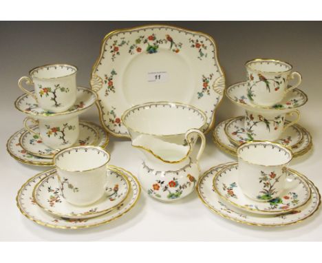 A Tuscon china tea service for six, 9143