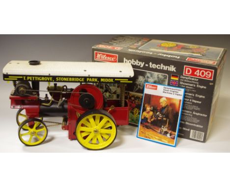 Wilesco Hobby-Technik D409 Showman's Engine, live steam, T.Pettigrove, Stonebridge Park, Middx., original box