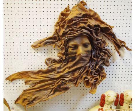 Leather Art - a Bedouin wall portrait mask