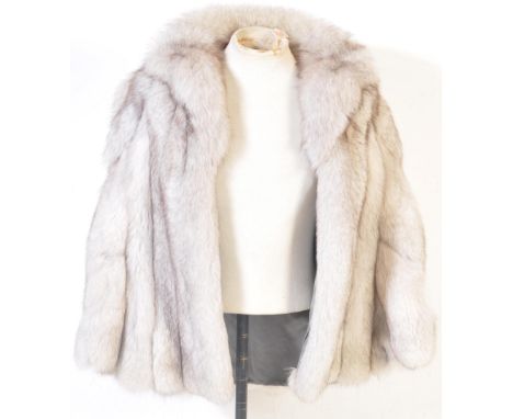A vintage 20th century Silver Fox fur coat made by M Michael Furs of Bristol. Makers mark to the interior. Fits size 8-10.