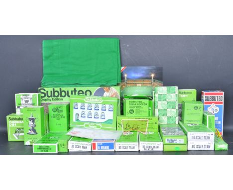 A collection of vintage retro 20th century Subbuteo football teams and set to include various teams, all within boxes etc.