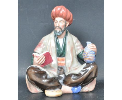 A vintage 20th century ceramic porcelain Royal Doulton figurine - Omar Khayyam HN2247. The figurine depicting a Middle Easter