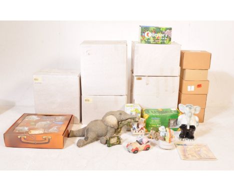 A collection of vintage retro 20th century Tuskers collectors figurines to include: Tusker &amp; Son - Time For Repair 90415,