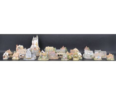 A large collection of vintage 20th century Lilliput Lane ceramic cottages comprising of Craig Atholl Refuge of the Exiled Pri