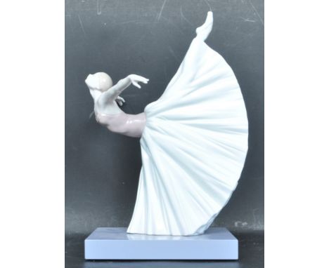 A ceramic porcelain Spanish Lladro - Giselle Arabesque Ballet figure designed by&nbsp;Javier Molina. The figurine depicting a