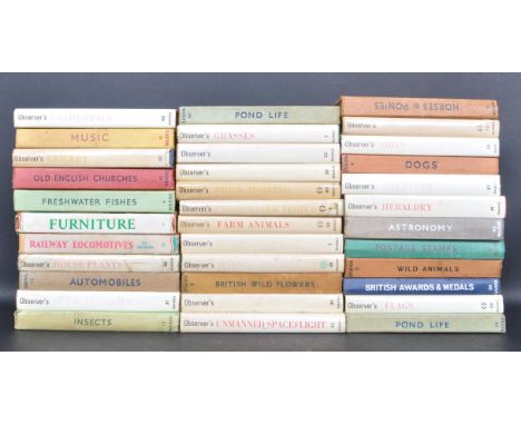 A large collection of 30+ original vintage Observers / Observer's Guide Books / Guides to include: Grasses, Weather, Show Jum