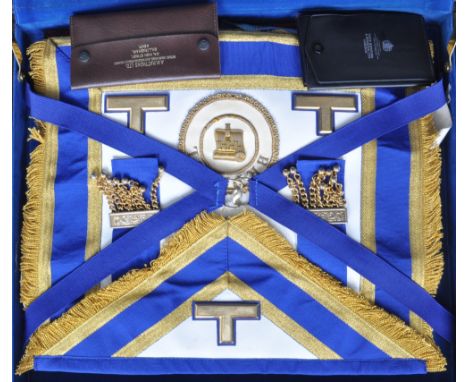 A collection of vintage 20th century Masonic regalia comprising of sashes, medals and more. Masonic regalia is primarily from