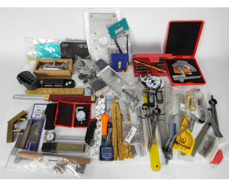Mixed tools to include gauges, calipers, rulers and other.

All items must be paid for and collected (or shipped where applic