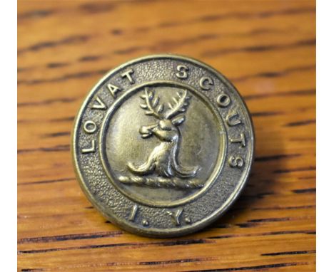 Lovat Scouts (Imperial Yeomanry) Victorian Other Ranks Cap Badge (Brass), solid centre. K&amp;K: 1380