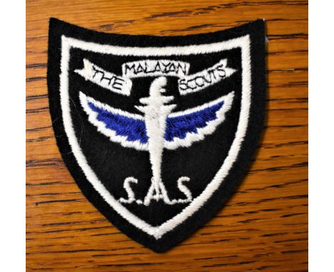 S.A.S./Malayan Scouts cloth formation sign/badge, commemorative patch for the division. 
