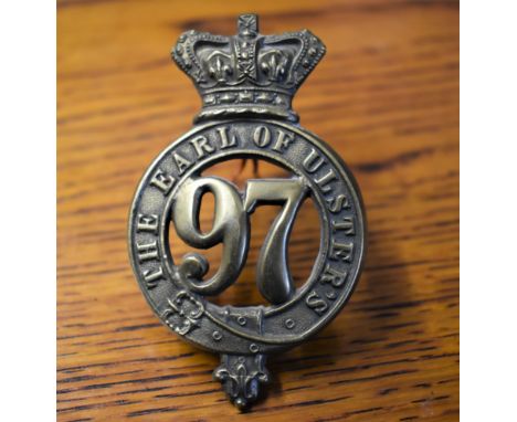97th&nbsp;(The Earl of Ulster's)&nbsp;Regiment&nbsp;of&nbsp;Foot  Glengarry and pre-Territorial era 1874-1881 Badge, K&amp;K: