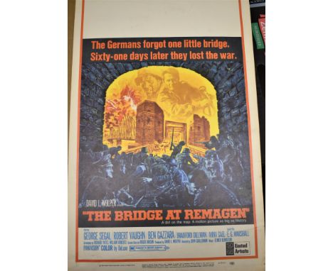 The bridge at Remagan - Vintage United Artist's Film Poster - The German's forgot one little Bridge - Sixty one days later th