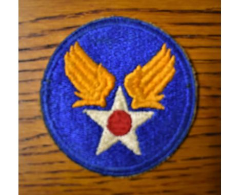 American WWII Army Air Force shoulder sleeve insignia worn by all personnel of the Army Air Forces (AAF) wherever stationed w