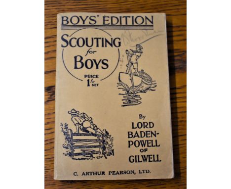 Scouting For Boys 1936 revised edition by Lord Baden-Powell of Gilwell, published: C. Arthur Pearson, Ltd. A very clean editi